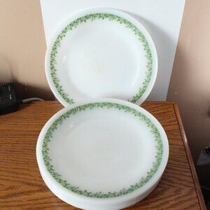 Vintage Termo-Rey Brazil Crazy Daisy Spring Blossom 6 Salad/Lunch Plates